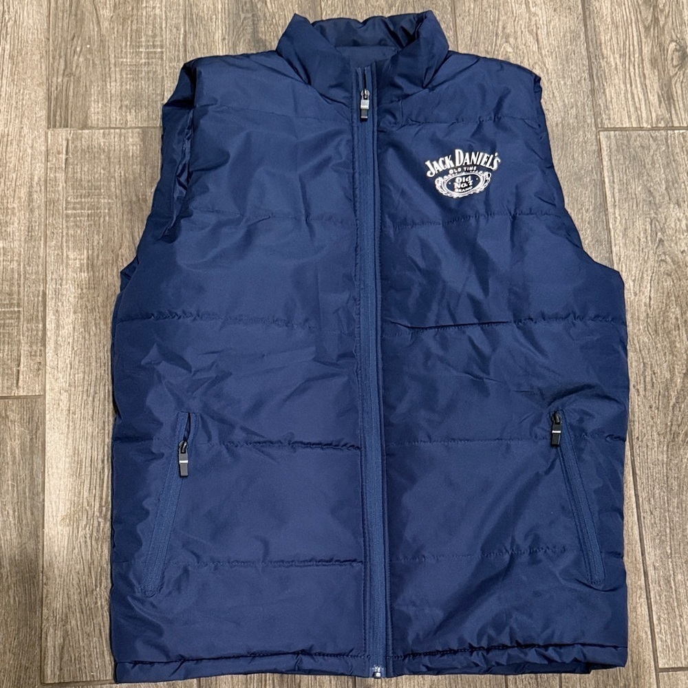 Jack Daniel's Blue Puffer Vest